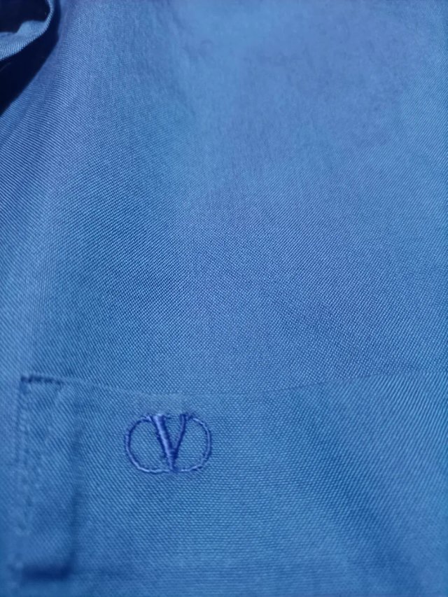 Camisa Valentino Azul Talla L