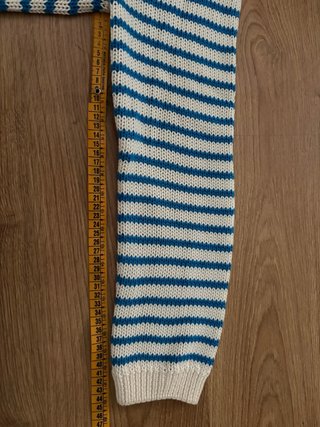 Jersey Zara Rayas Azul Blanco Algodón