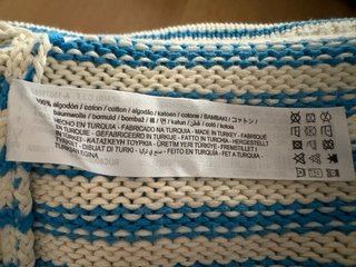 Jersey Zara Rayas Azul Blanco Algodón