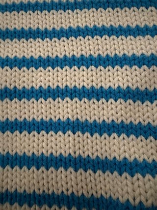 Jersey Zara Rayas Azul Blanco Algodón
