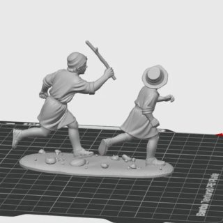 Figuras Belén Niños Corriendo