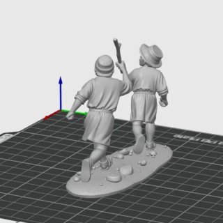 Figuras Belén Niños Corriendo