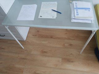 Mesa de cristal de Ikea