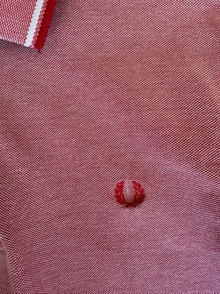Polo Fred Perry Rojo Talla L original