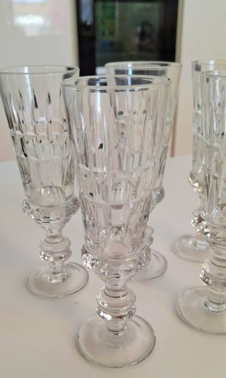 Set 5 Calici Cristallo Vintage