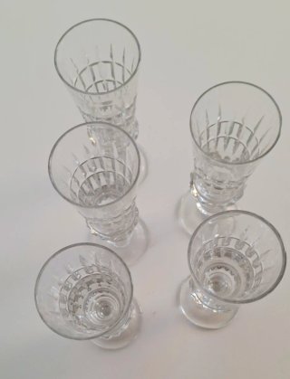 Set 5 Calici Cristallo Vintage