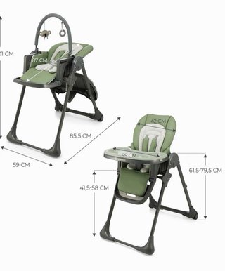 Trona bebé plegable
