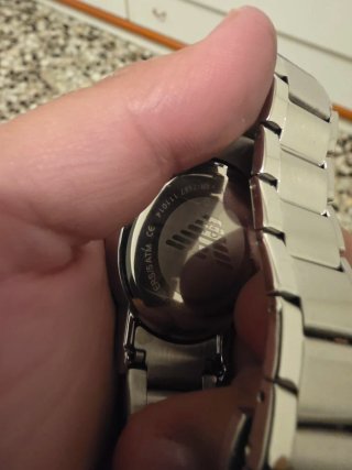 Reloj Emporio Armani Negro y Plateado
