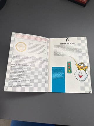 Manual Super Mario Kart SNES Español