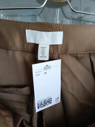 Pantalón culotte sarga con cinturón XS