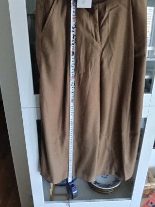 Pantalón culotte sarga con cinturón XS