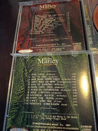 Colección 2 CDs Bob Marley - Aniversario Vol. 1 y