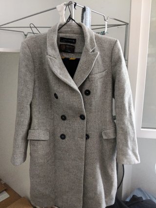 Chaqueta Zara Gris Talla M