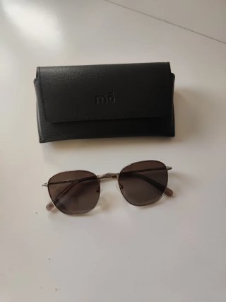Gafas de sol Mó plateadas y marrones