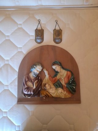 Nacimiento y 2 aguamaniles vintage