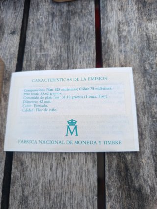 5 ECU 1995 La Marina Española Plata