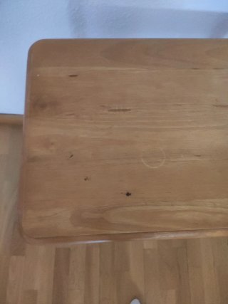 Mesa auxiliar plegable de madera