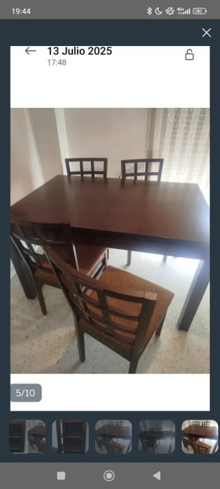 ESTANTERÍA +MESA +4 SILLAS