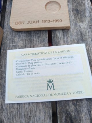 Moneda Plata 5 Ecus España 1993