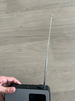 Radio FM Panasonic Plata y Negro