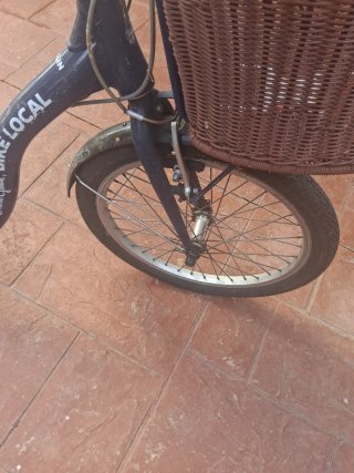 Bicicleta Paseo Plegable Azul
