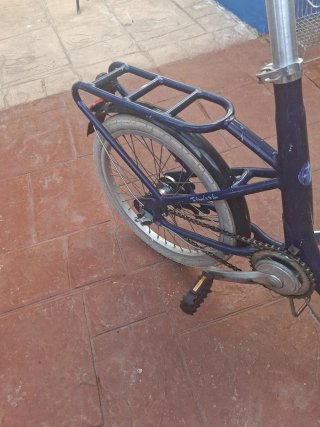 Bicicleta Paseo Plegable Azul
