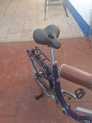 Bicicleta Paseo Plegable Azul