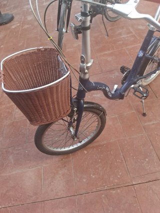 Bicicleta Paseo Plegable Azul