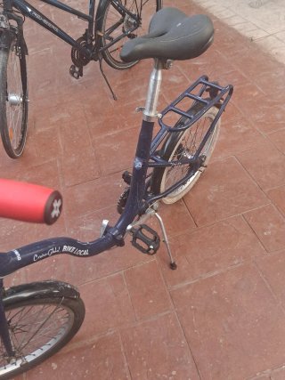 Bicicleta Paseo Plegable Azul