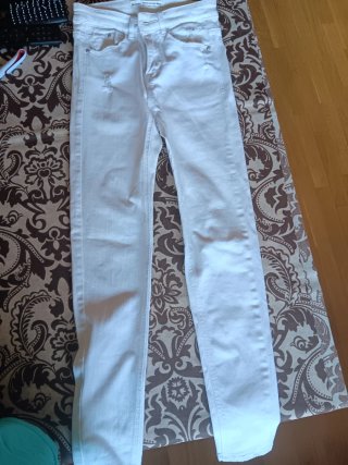 Pantalón Stradivarius Blanco Talla 34