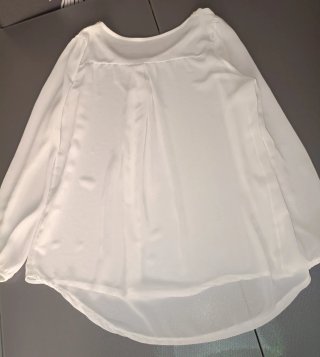 Blusa camicetta bianca donna dettagli gioiello M