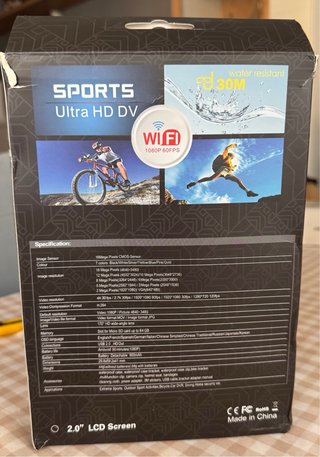 Cámara Deportiva 4K Ultra HD DV WiFi