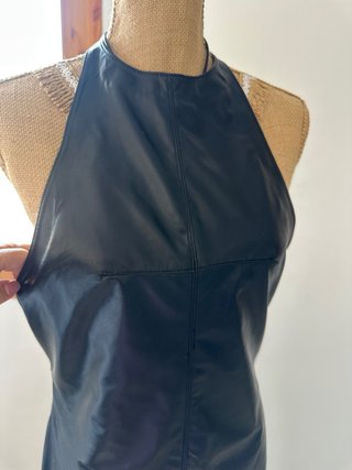Vestido H&M Piel Vegana Negro