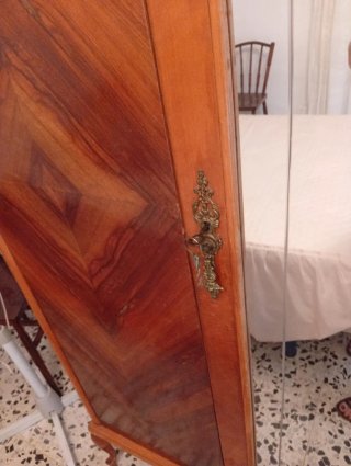 Armario ropero antiguo madera con espejo