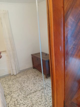 Armario ropero antiguo madera con espejo
