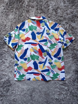 Camisa estampada multicolor unisex