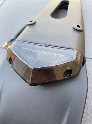 Careta y portamatriculas led