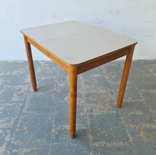 Mesa extensible de haya y formica | Vintage, 70s.