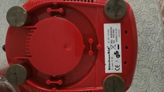 Licuadora Roja Vaso Cristal