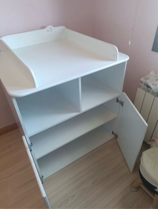 Cambiador bebé blanco