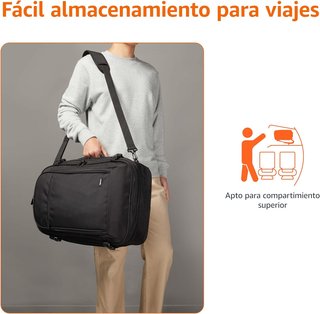 Mochila de viaje negra