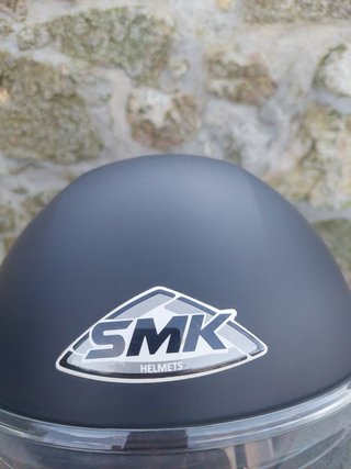 Capacete SMK Preto com Viseira