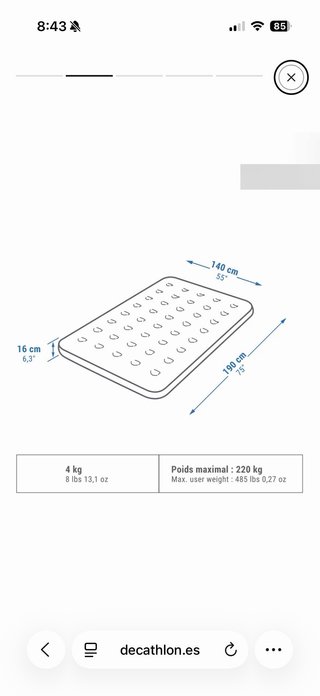 Colchón Hinchable Quechua Air Basic 140