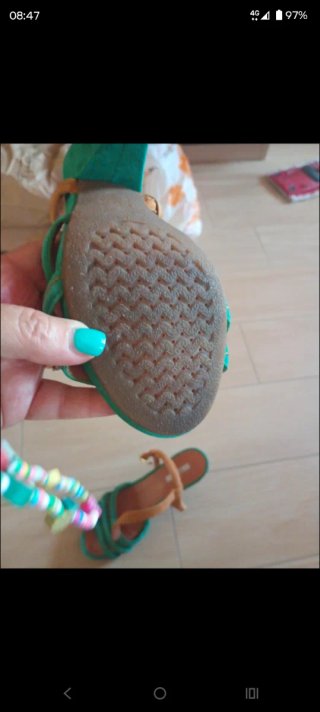 Sandali Geox Donna Arancioni/Verde Acqua