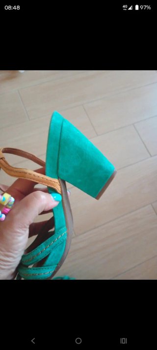 Sandali Geox Donna Arancioni/Verde Acqua
