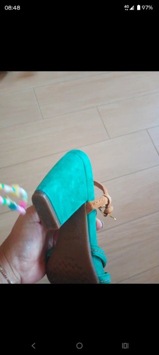 Sandali Geox Donna Arancioni/Verde Acqua
