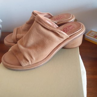 A.S. 98 Sandali in Pelle Beige/Marrone