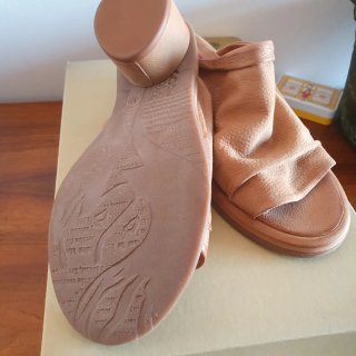 A.S. 98 Sandali in Pelle Beige/Marrone