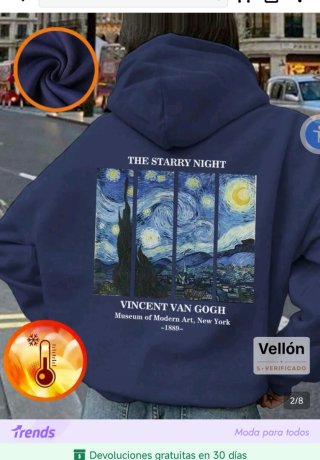 Sudadera The Starry Night Talla 11