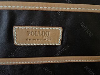 Portadocumenti Pollini Pelle Nero e Cuoio